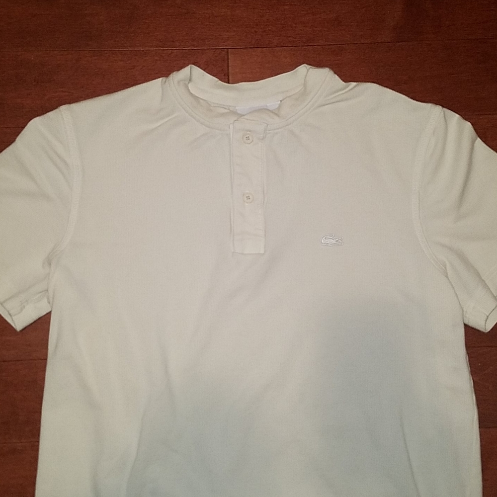 Lacoste Premium Waffle Stitch Henley Shirt